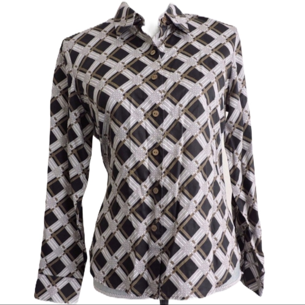 Foxcroft Wrinkle Free Blouse Button Down Shirt 10P